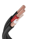 Premium Mini RG59 4K Security Camera Video Power Cable, 100 Feet for Any Analog Camera (4-Pack, BNC & RCA Connectors Included)